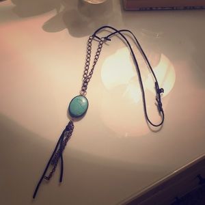 Torquoise long pendant necklace